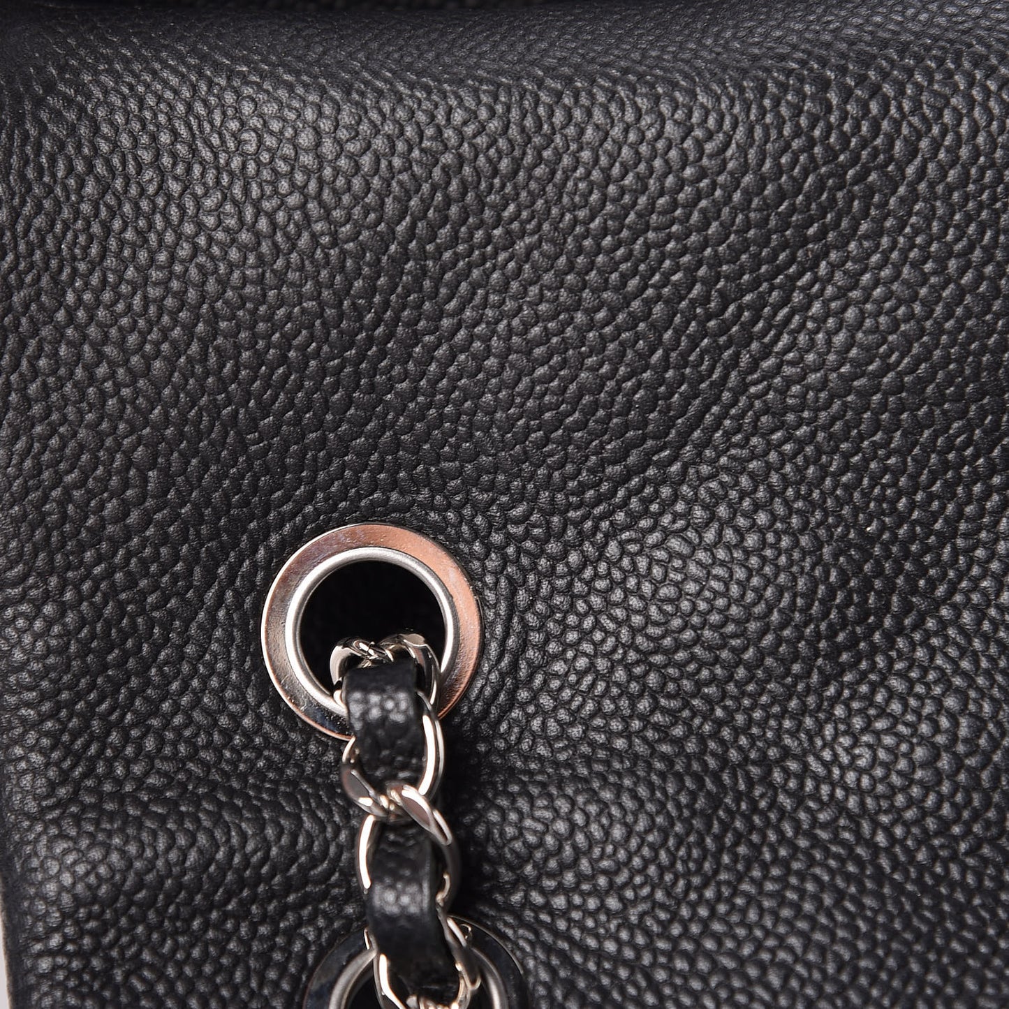 Caviar Quilted Jumbo Easy Flap Black
