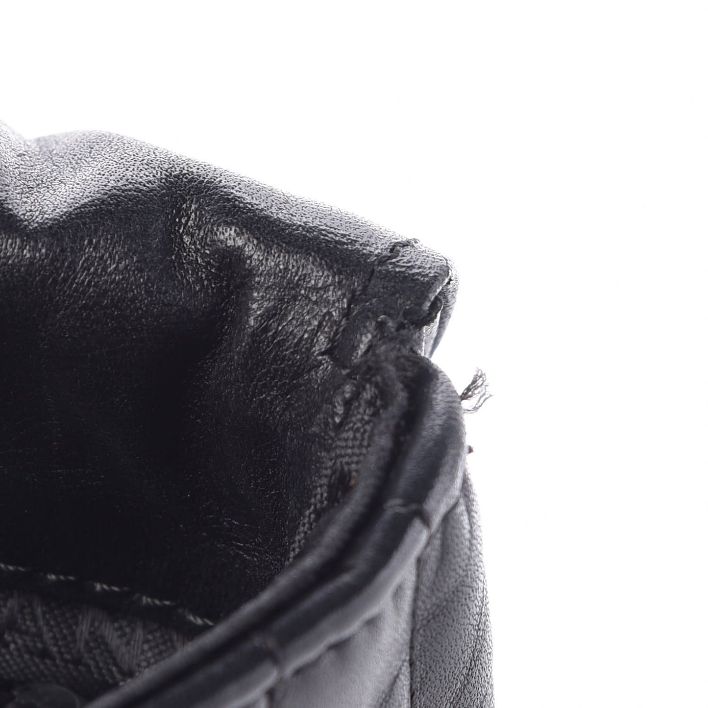Lambskin Quilted Medium Happy Shoulder Bag Black