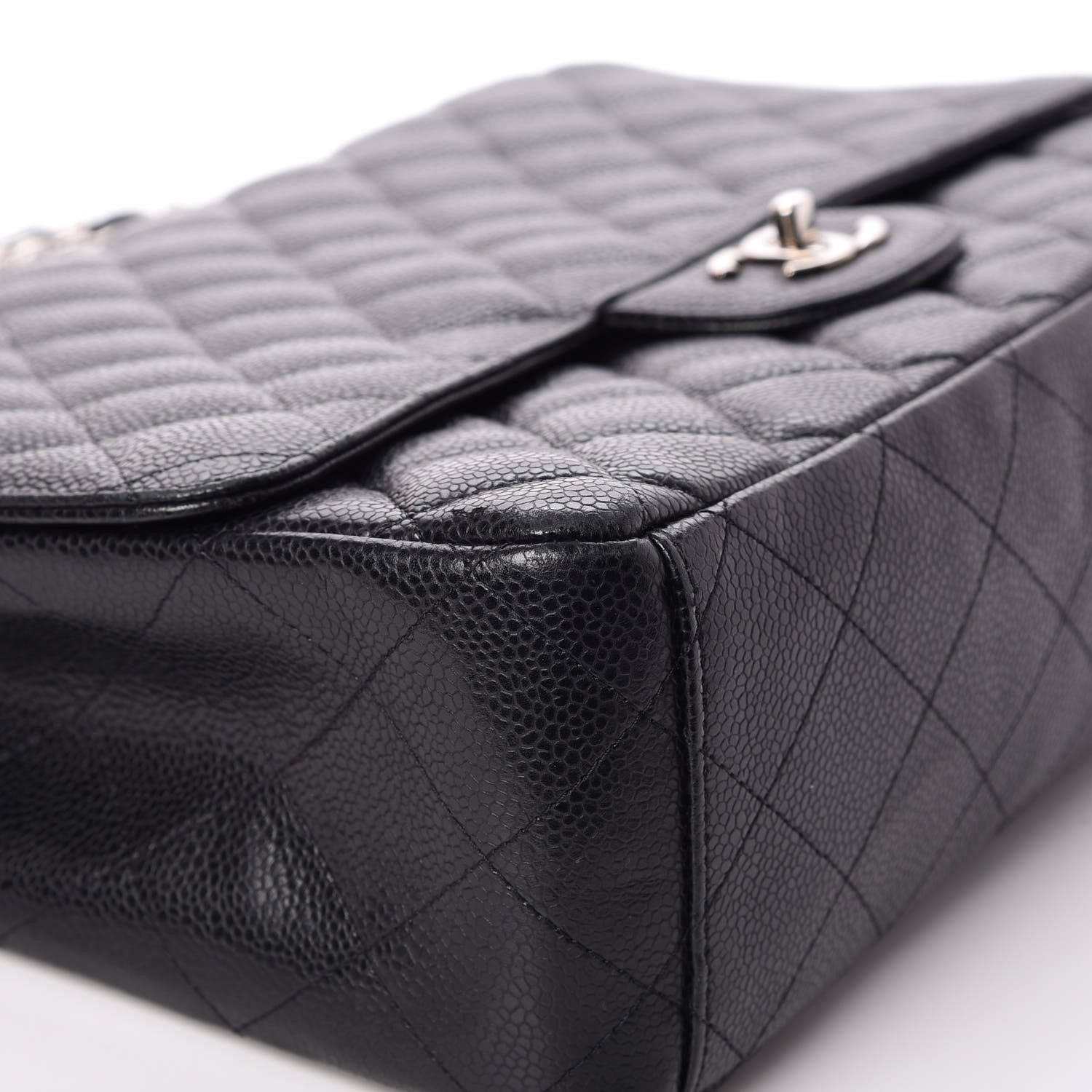 Chanel Caviar Quilted Maxi Single Flap Black 10 of 13