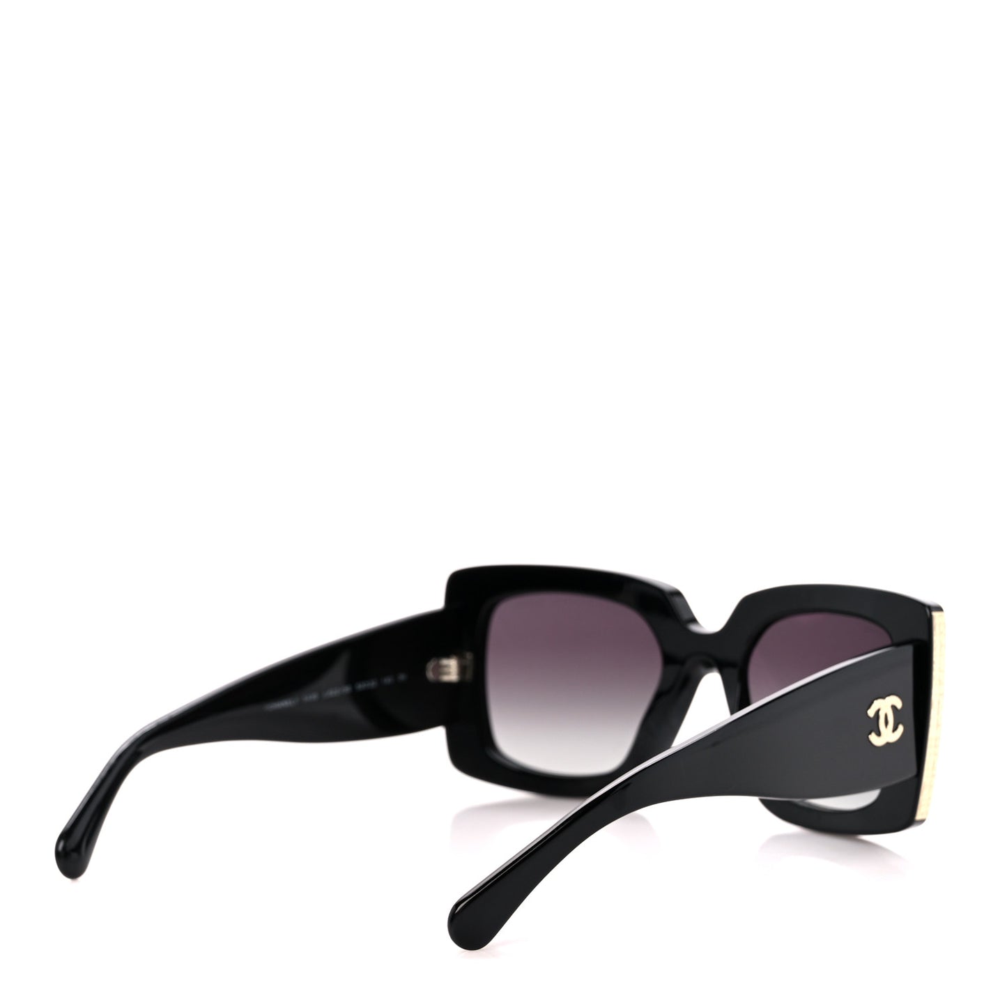 Acetate Rectangle Sunglasses 5435 Black