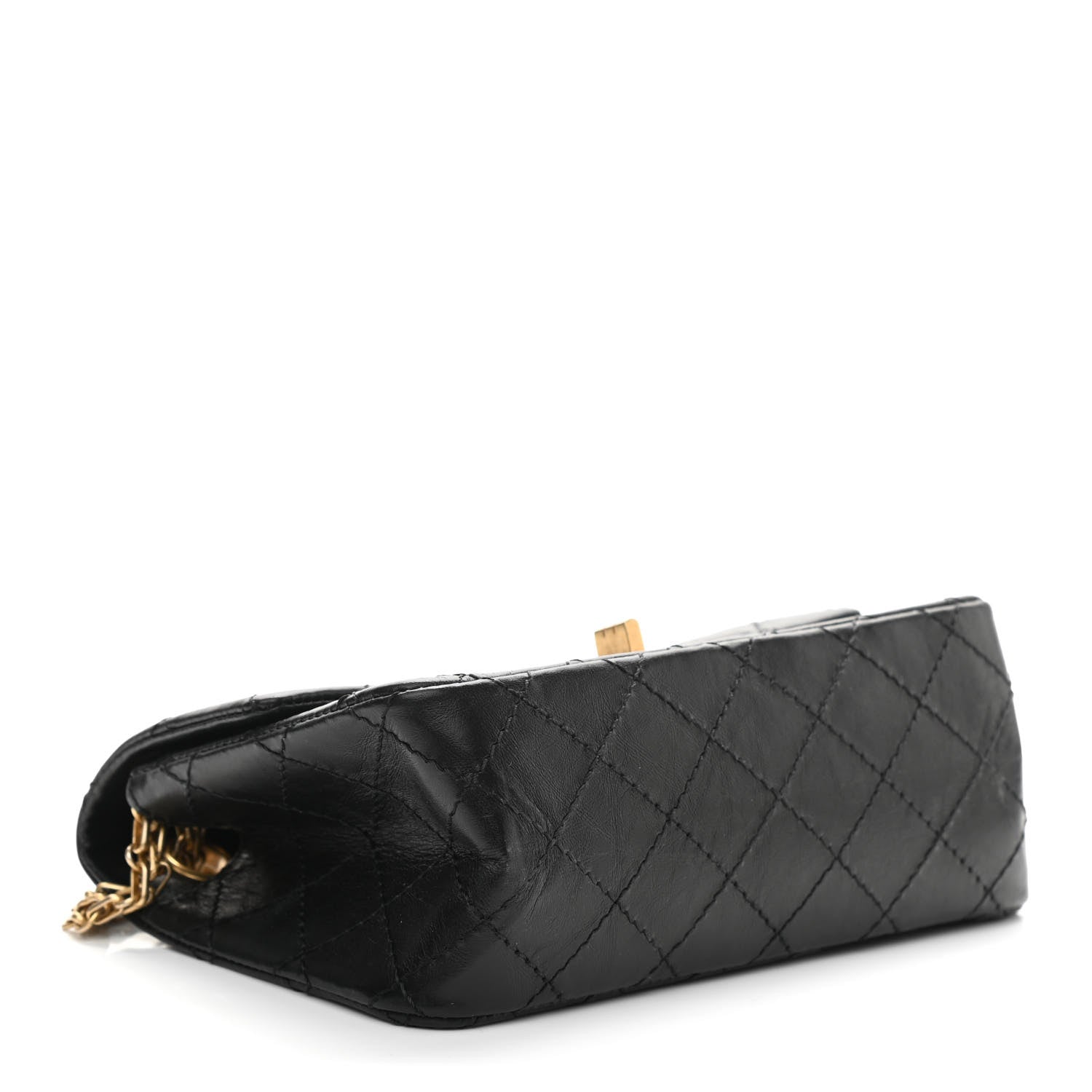 Chanel Aged Calfskin Quilted 2.55 Reissue Mini Flap Black 3 of 9