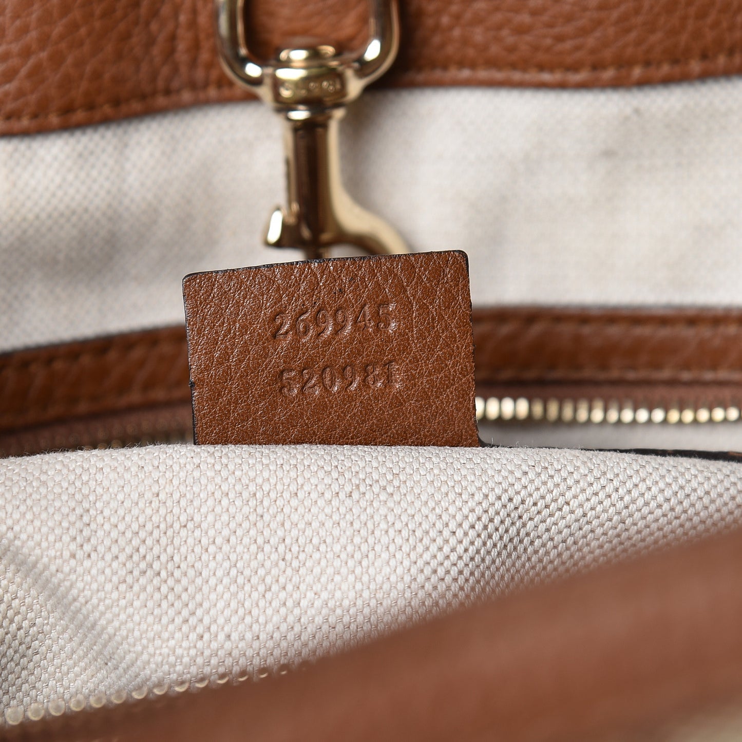 Monogram Cellarius Calfskin Medium Bella Tote Beige Ebony Cuir