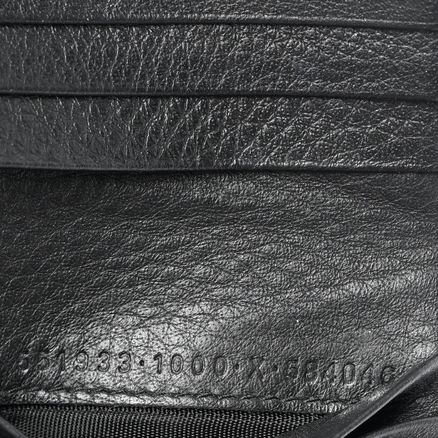 Balenciaga Calfskin Logo Zip Around Card Holder Black 7 of 9