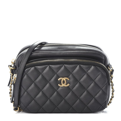 Chanel Calfskin Quilted Small Camera Case Black 1 of 10