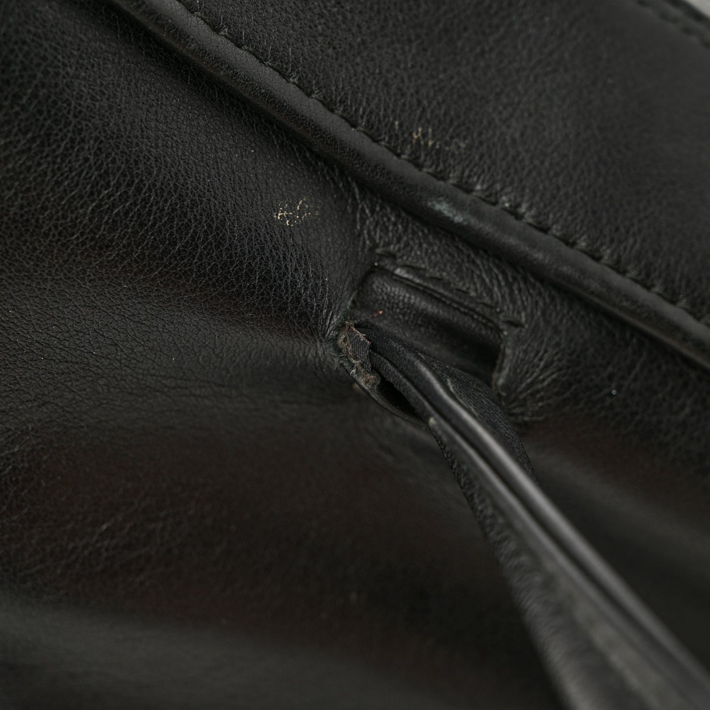 Calfskin S Triangle Duffle Black