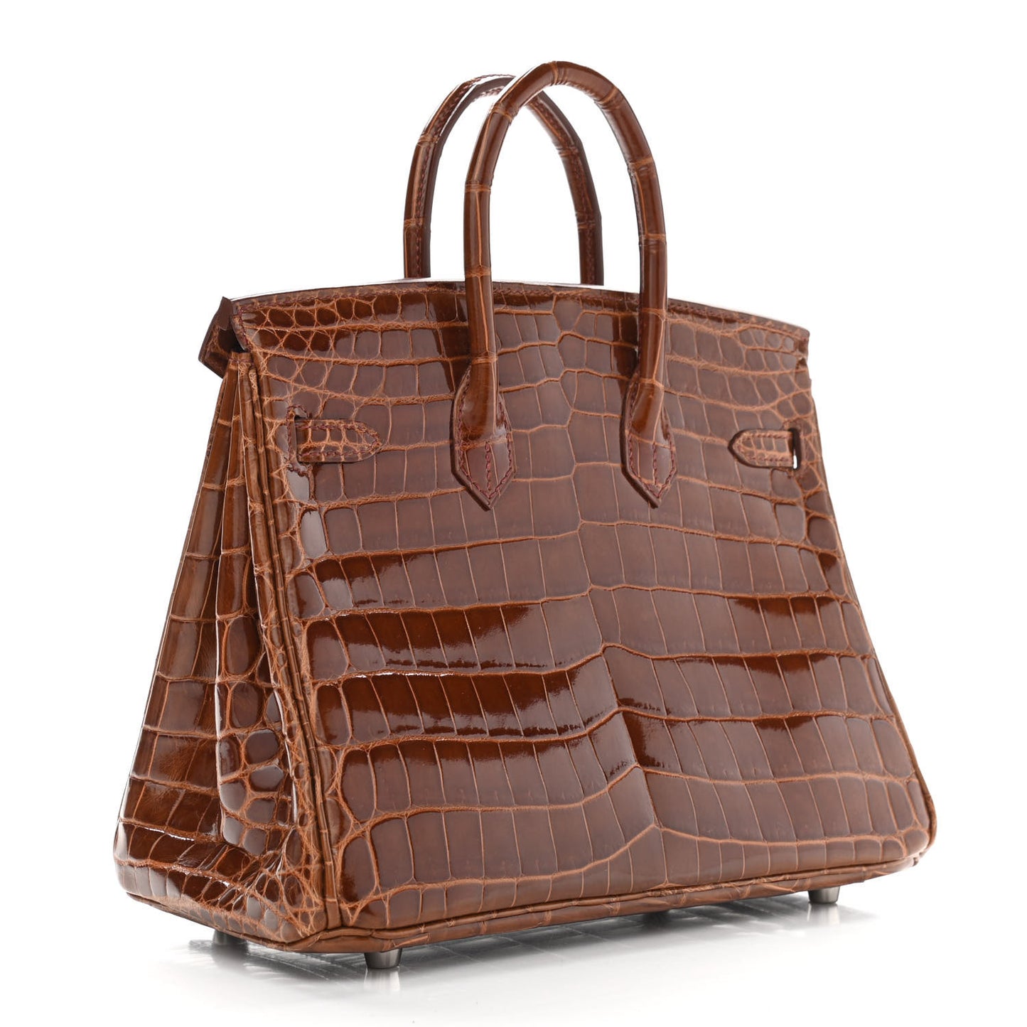 Shiny Niloticus Crocodile Birkin 25 Miel