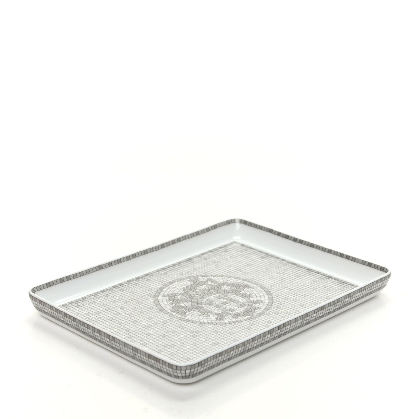 Porcelain Mosaique Au 24 Sushi Plate Platine