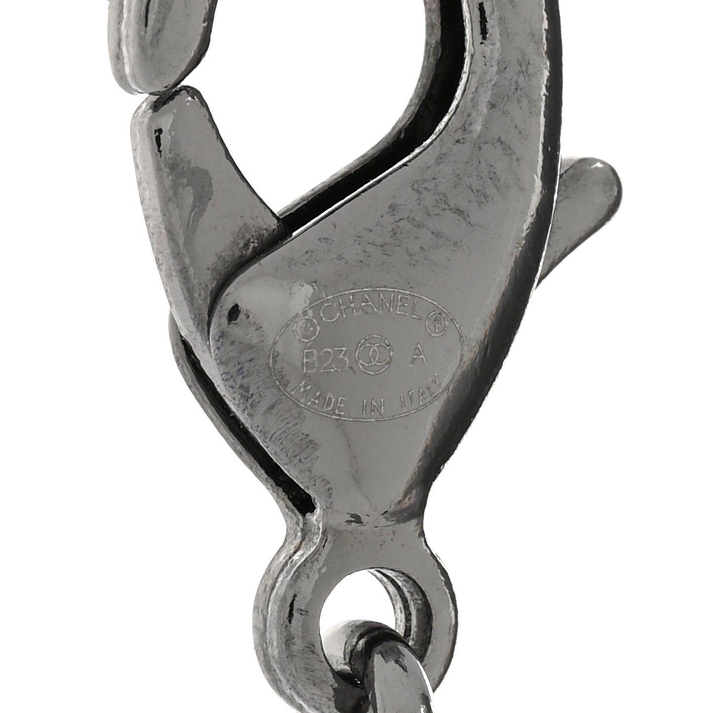 Ruthenium Crystal Flower CC Lariat Necklace