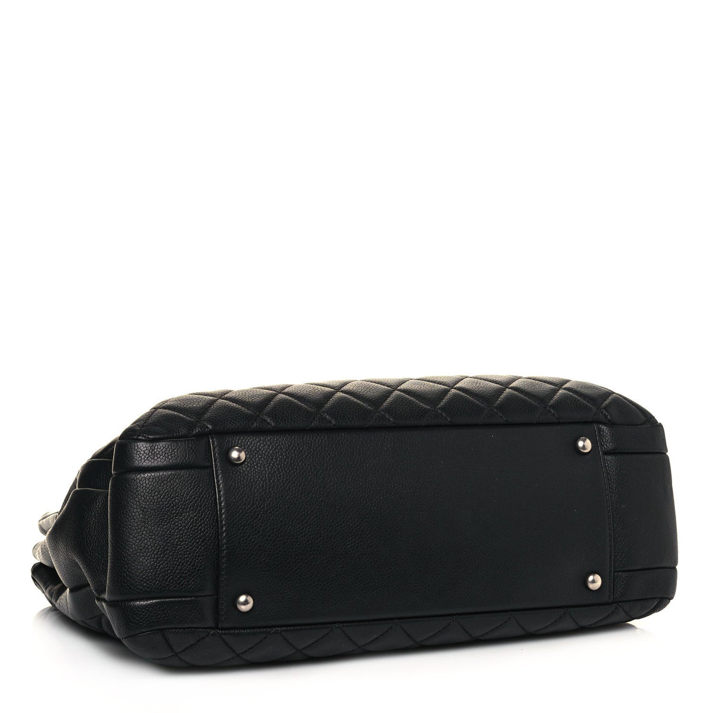 Caviar Quilted Urban Companion Shopping Tote Black