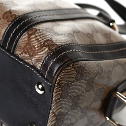 Gucci Crystal Monogram Duchessa Boston Bag Brown 14 of 15