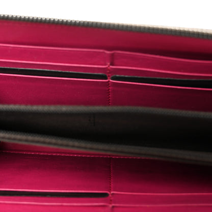 Fendi Zucchino Spalmati FF Multicolor Zip Around Wallet Black Multicolor 5 of 8