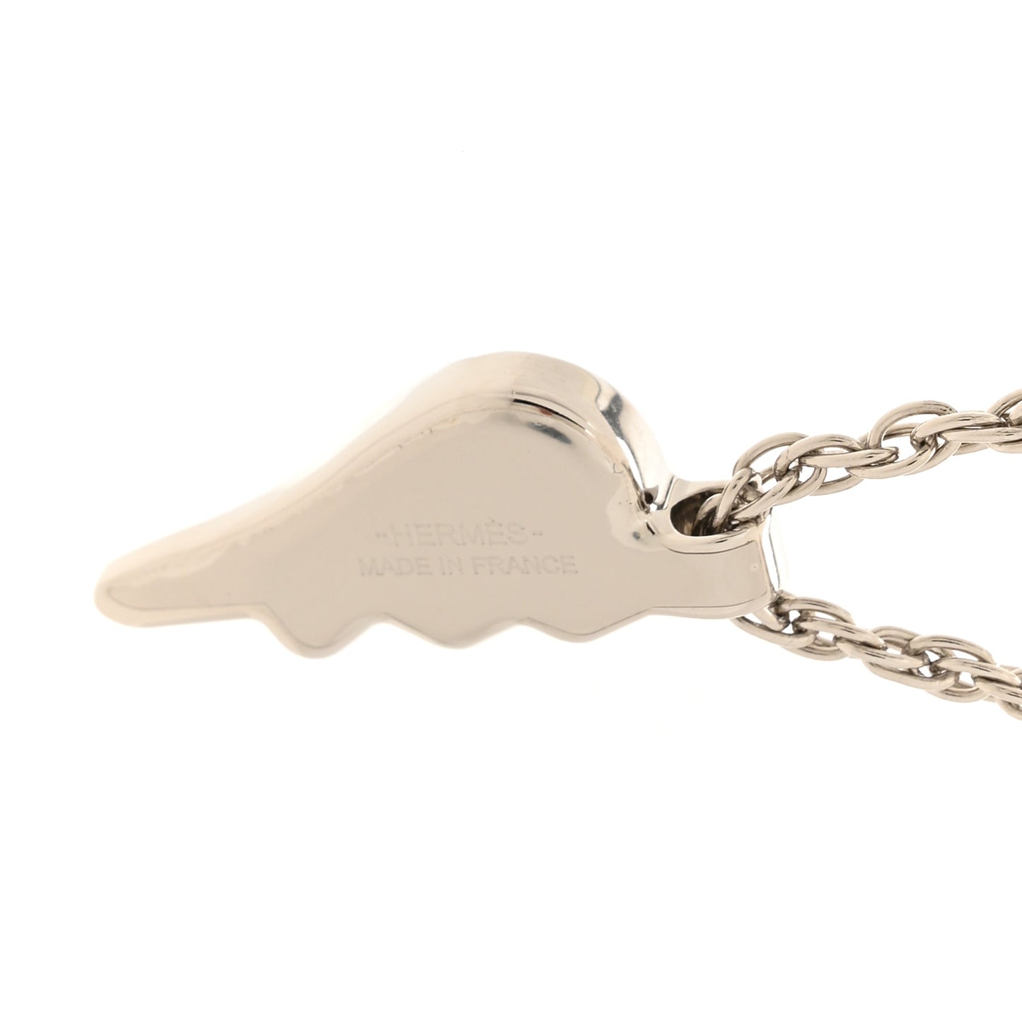 Palladium Buffalo Horn Lacquered Bon Voyage Necklace Black Dore