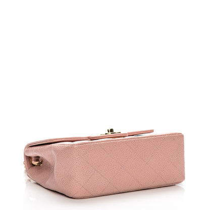 Chanel Caviar Quilted Mini Square Flap Pink 4 of 7