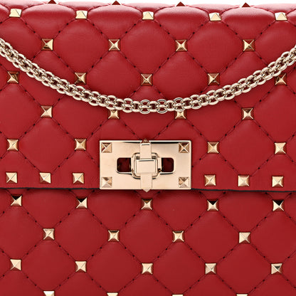 Valentino Garavani Nappa Medium Rockstud Spike Shoulder Bag Rosso Valentino 7 of 12