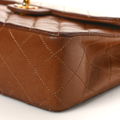Chanel Lambskin Quilted Small Single Flap Brown 8 of 10