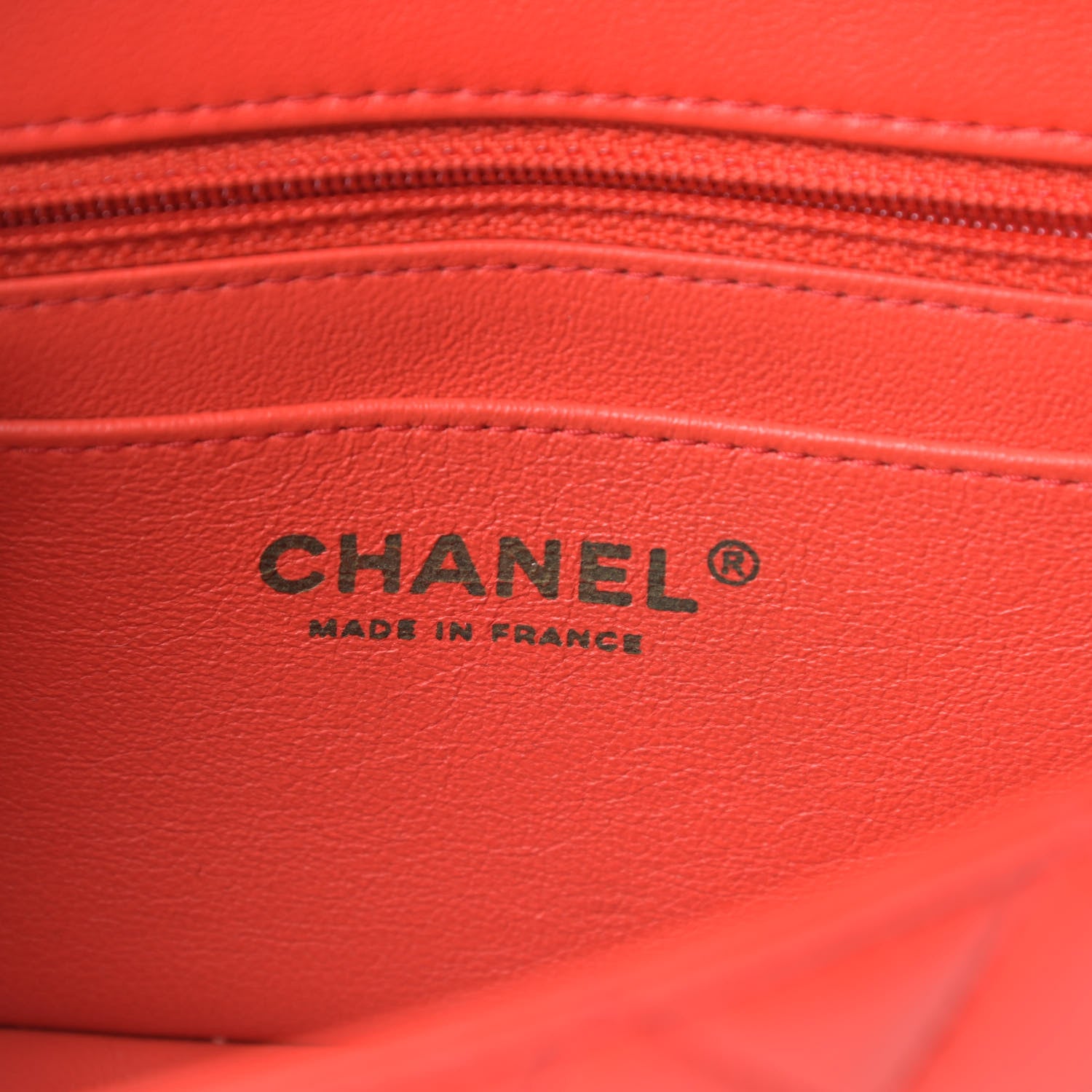 Chanel Lambskin Quilted Mini Rectangular Flap Red 6 of 17