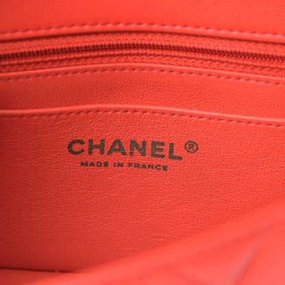 Chanel Lambskin Quilted Mini Rectangular Flap Red 6 of 17