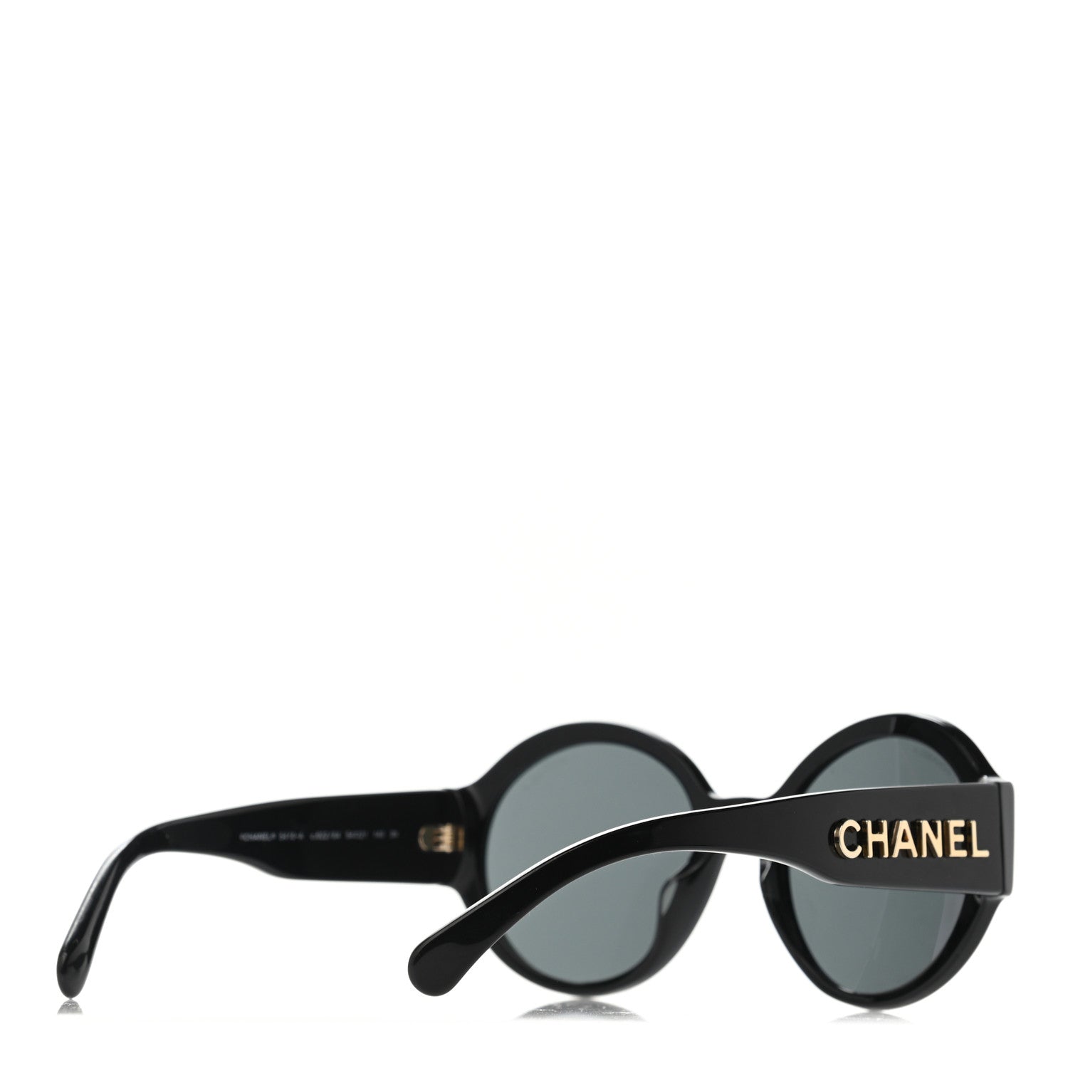 Chanel Acetate Round Sunglasses 5410 Black 4 of 4