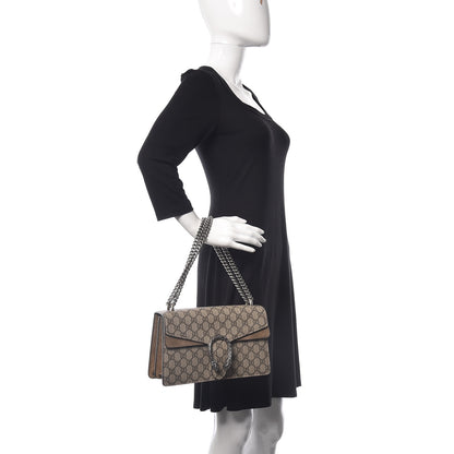 Gucci GG Supreme Monogram Small Dionysus Shoulder Bag Taupe 2 of 10
