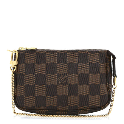 Louis Vuitton Damier Ebene Mini Pochette Accessories 1 of 10