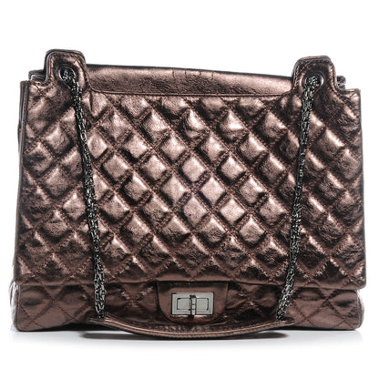 Chanel Aged Calfskin Reissue 2.55 Accordion Flap Bronze 1 of 7