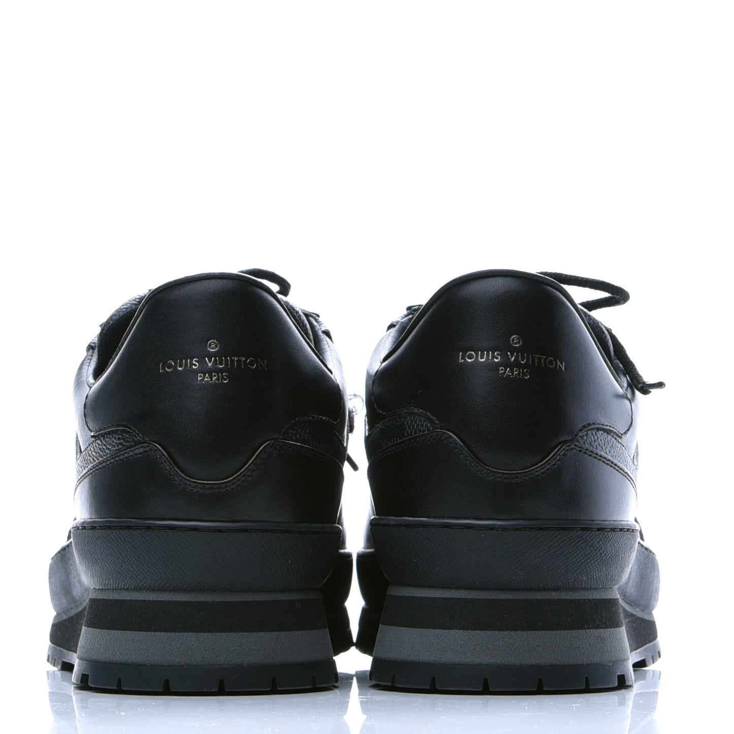 Calfskin Damier Graphite Mens Harlem Sneakers 10 Black