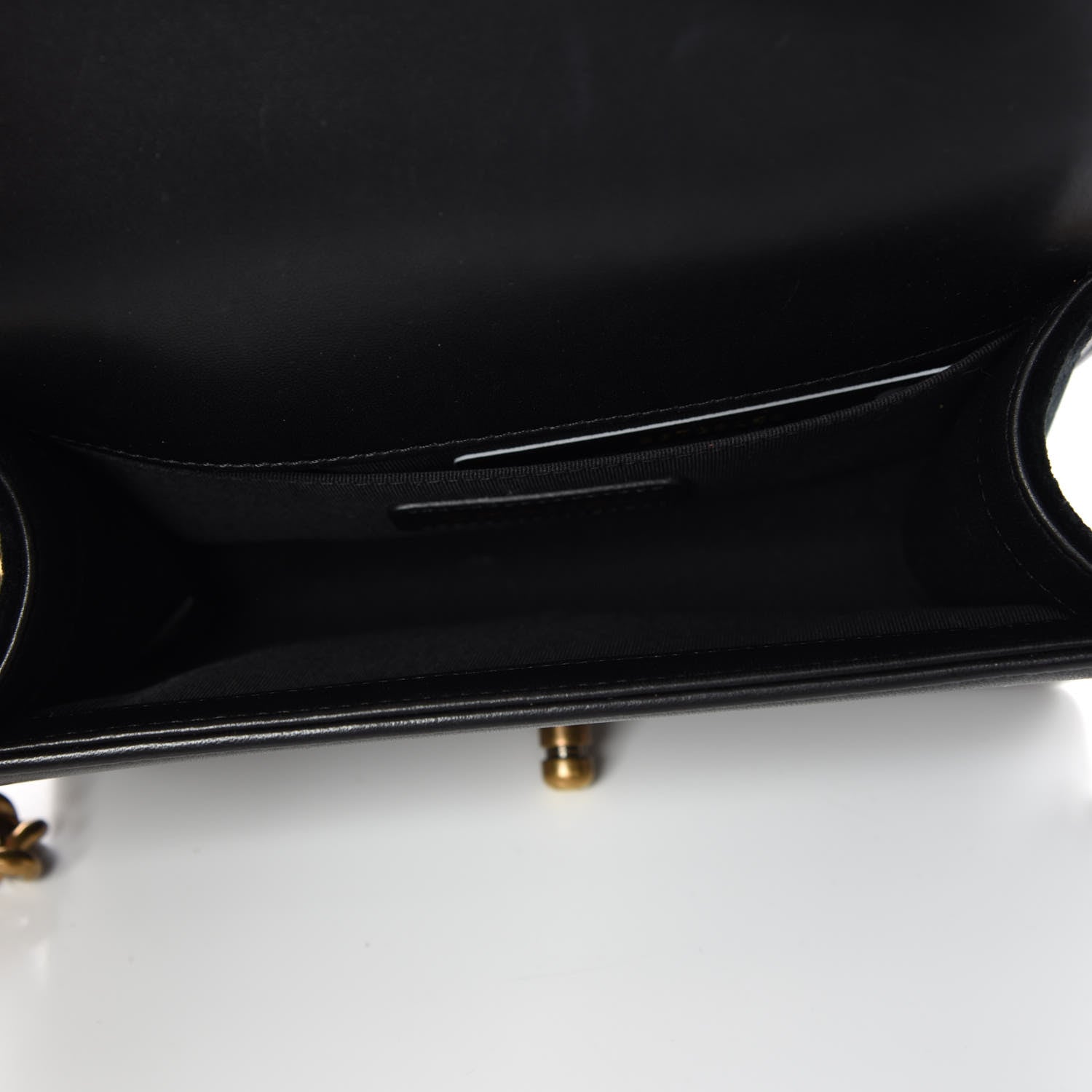 Chanel Velvet Chevron Quilted Small Boy Flap Black 5 of 9