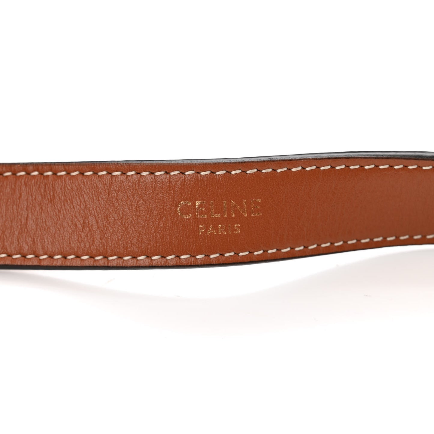 Triomphe Canvas Calfskin Ava Shoulder Bag Tan