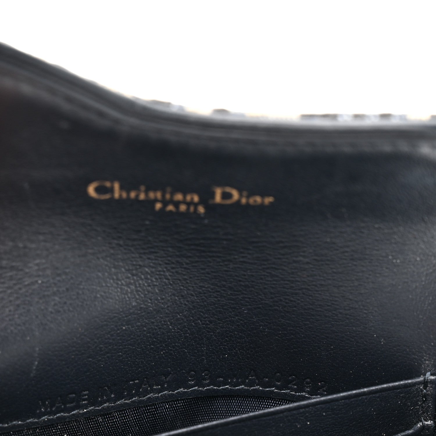 Christian Dior Oblique Saddle Card Holder Blue 7 of 8