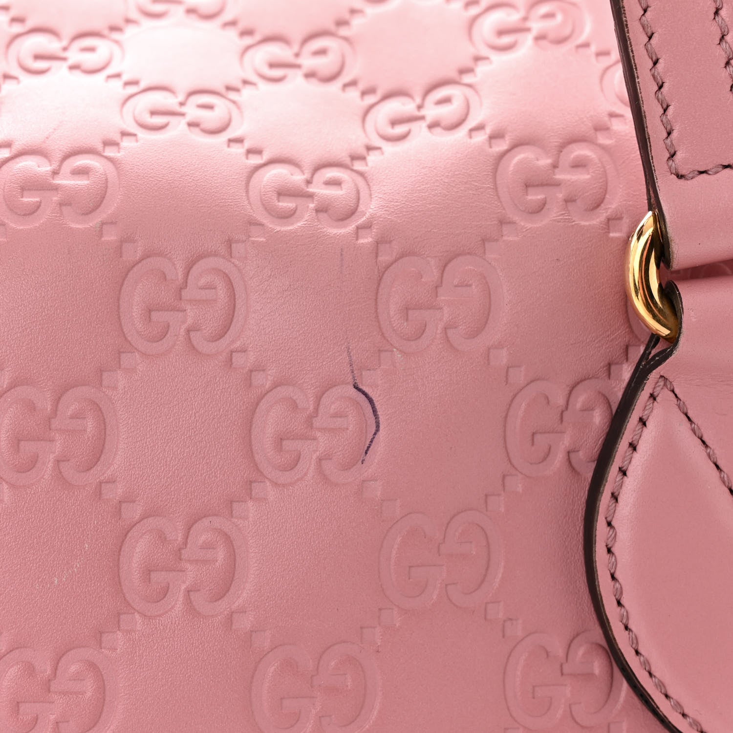 Gucci Guccissima Signature Linea A Foldover Tote Rose Baby Candy 13 of 13