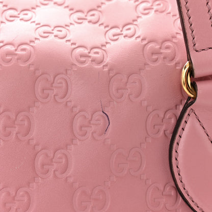 Gucci Guccissima Signature Linea A Foldover Tote Rose Baby Candy 13 of 13