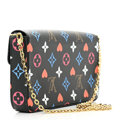 Louis Vuitton Game On Felicie Chain Wallet Black 3 of 10