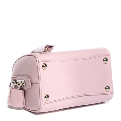 Prada Saffiano Lux Top Handle Crossbody Bag Mughetto 4 of 9