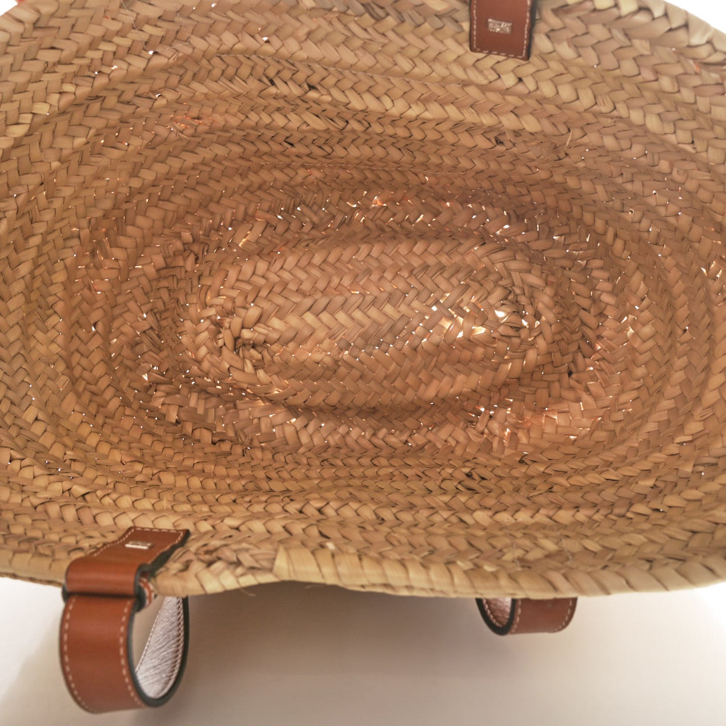 Raffia Basket Tote Bag Natural Tan