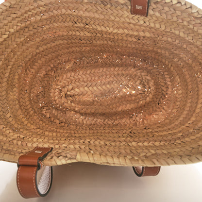 Loewe Raffia Basket Tote Bag Natural Tan 5 of 9