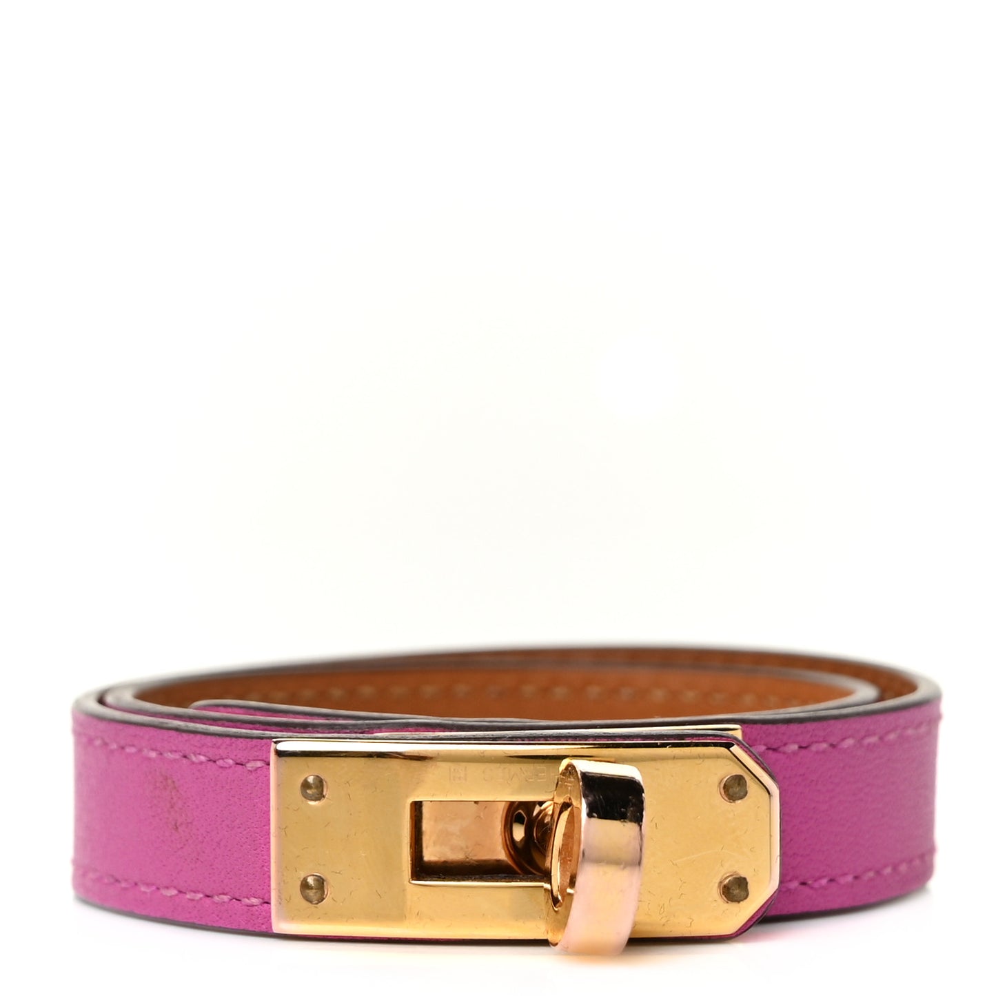 Swift Kelly Double Tour Bracelet T3 Rose Pourpre