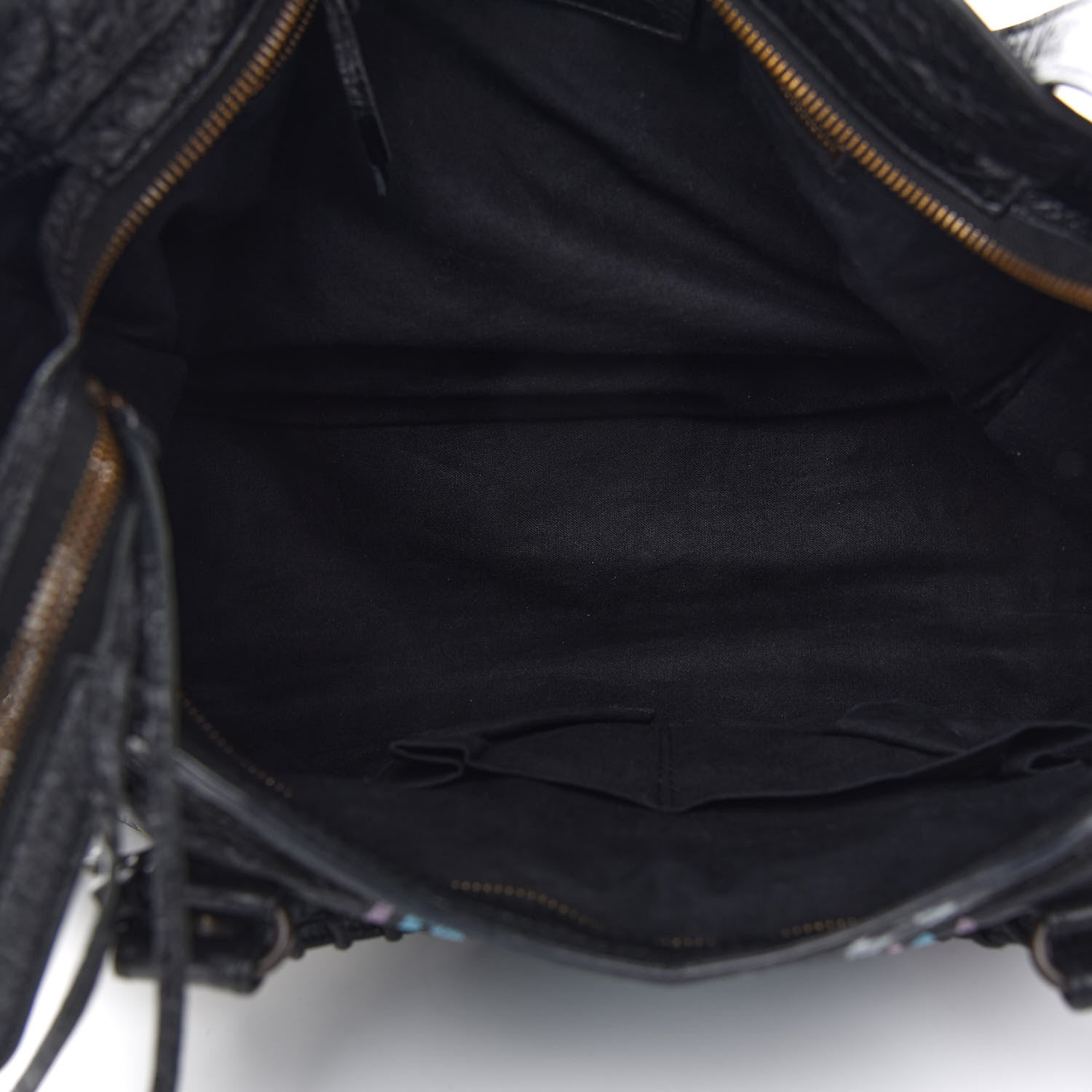 Balenciaga Agneau Graffiti All Over Classic Hardware City Black Multicolor 4 of 8