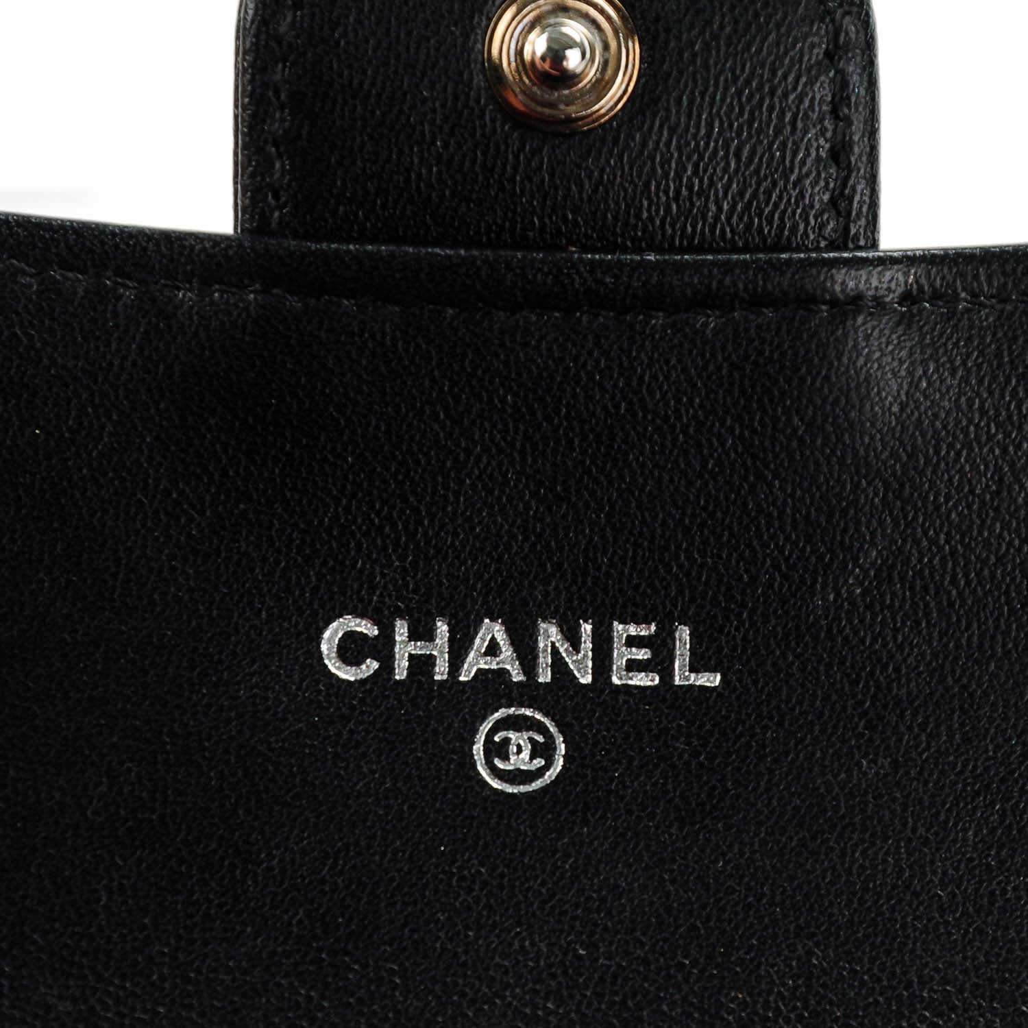Chanel Lambskin Quilted Small Flap Wallet Black 5 of 8