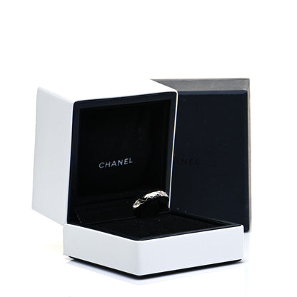 Chanel 18K White Gold Mini Coco Crush Ring 52 6 5 of 5