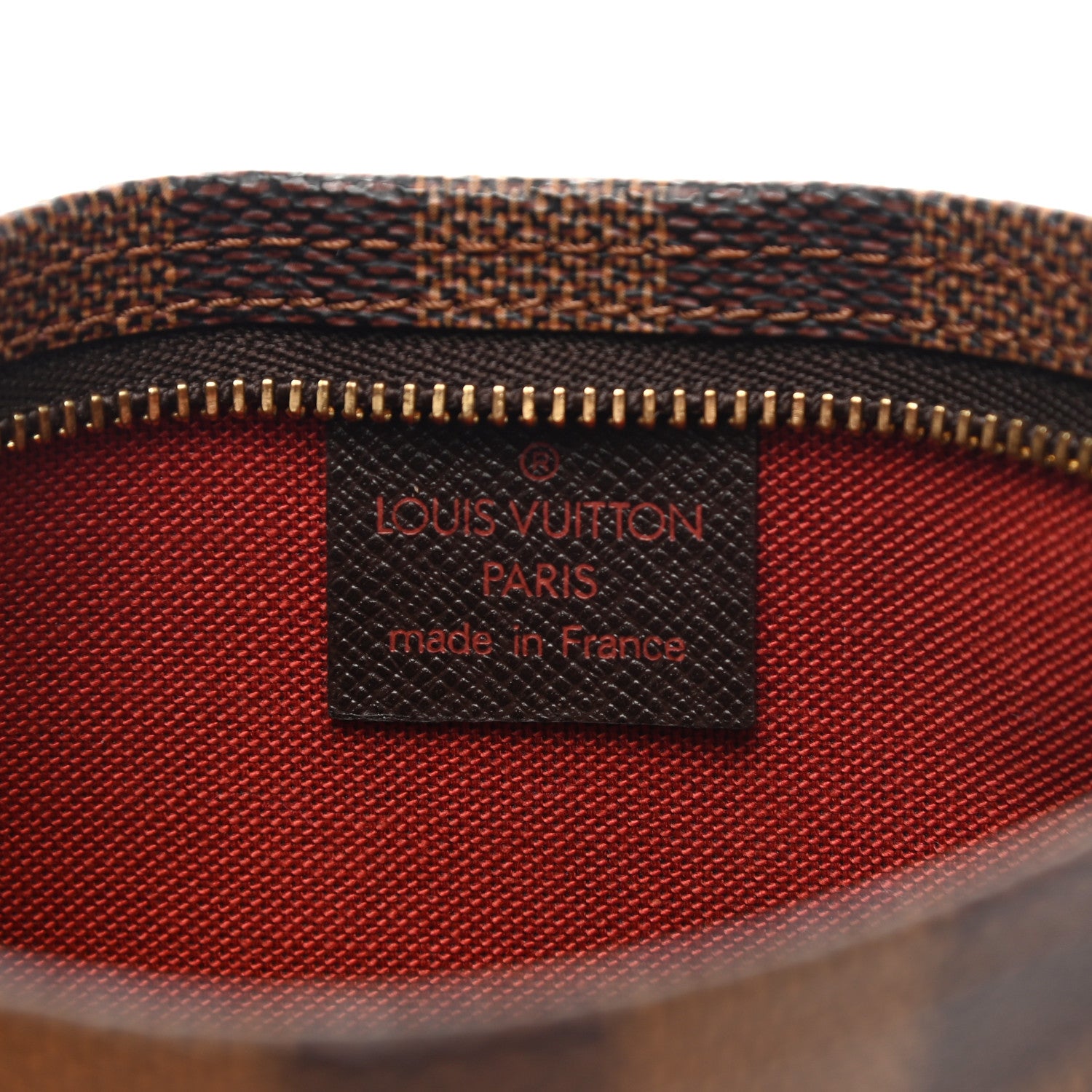 Louis Vuitton Damier Ebene Trousse Make Up Bag Pochette 7 of 10