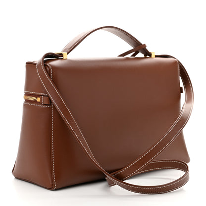 Loro Piana Saddle Calfskin Extra Bag L27 Bark Tree 3 of 9