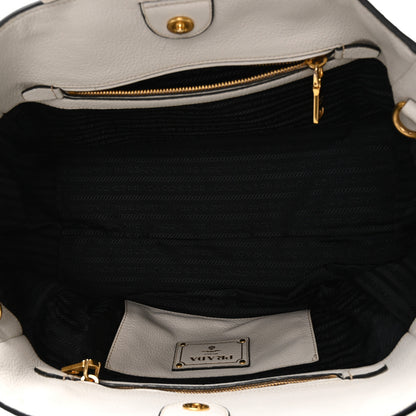 Prada Vitello Daino Shopping Tote Talco 5 of 10