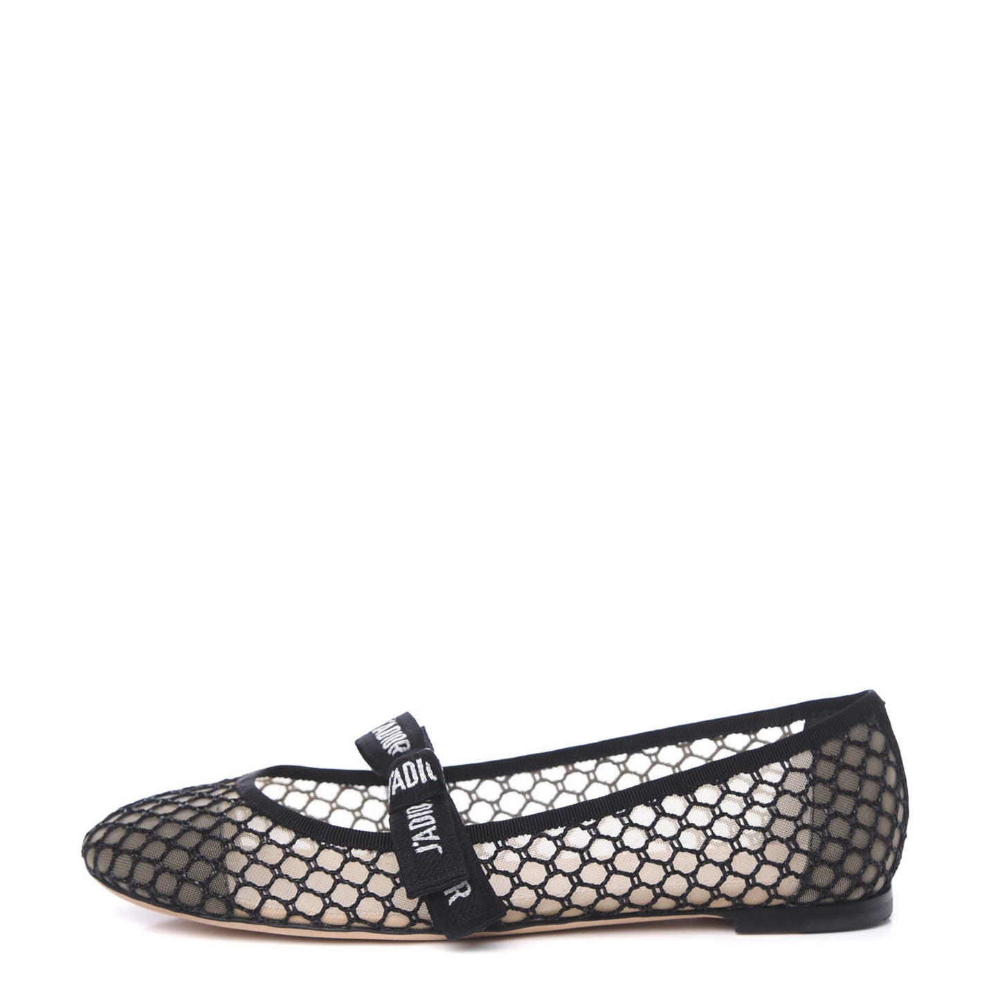 Resille Ribbon Miss J'Adior Ballet Flat 39.5 Black