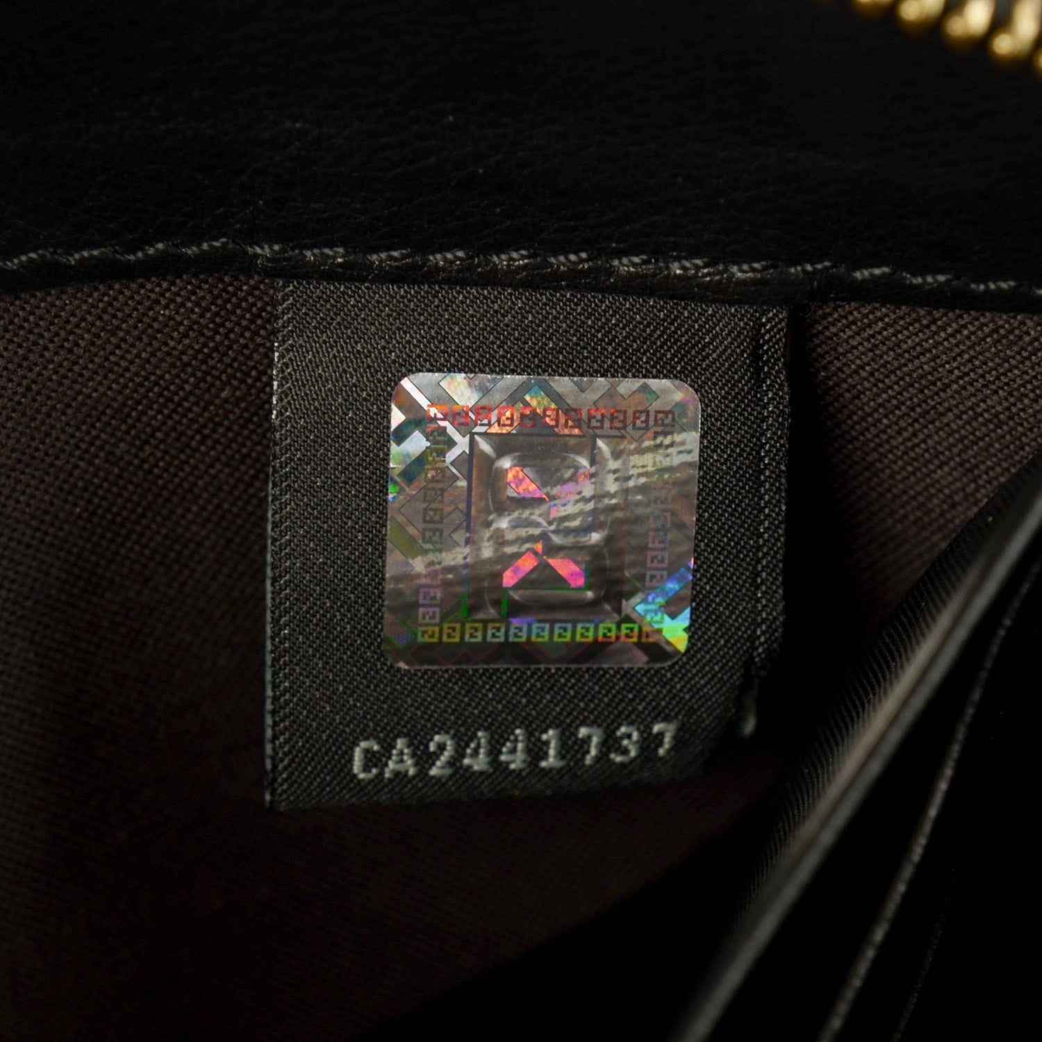 Fendi Coated Canvas Zip Around Wallet Black 8 of 9