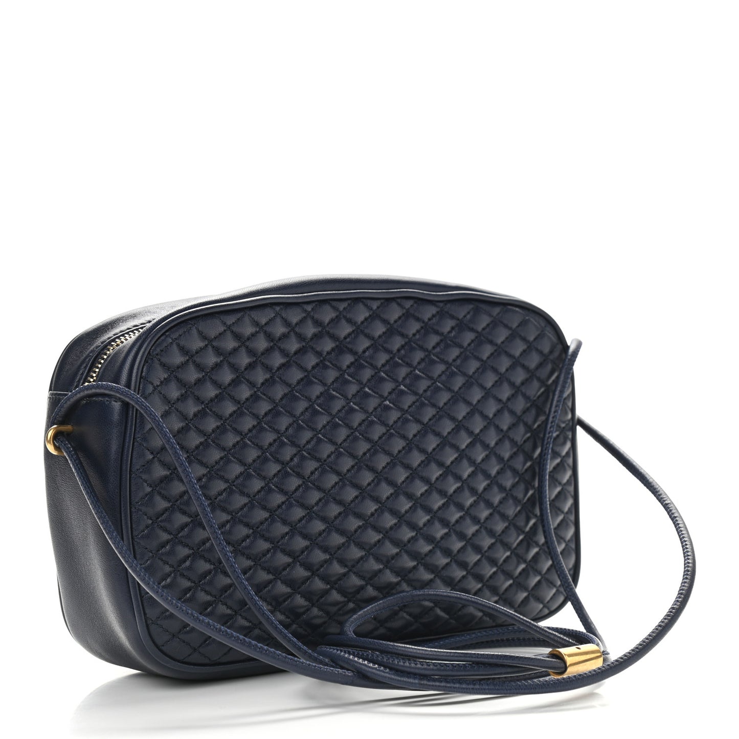 Lambskin Quilted Victoire Camera Bag Deep Marine