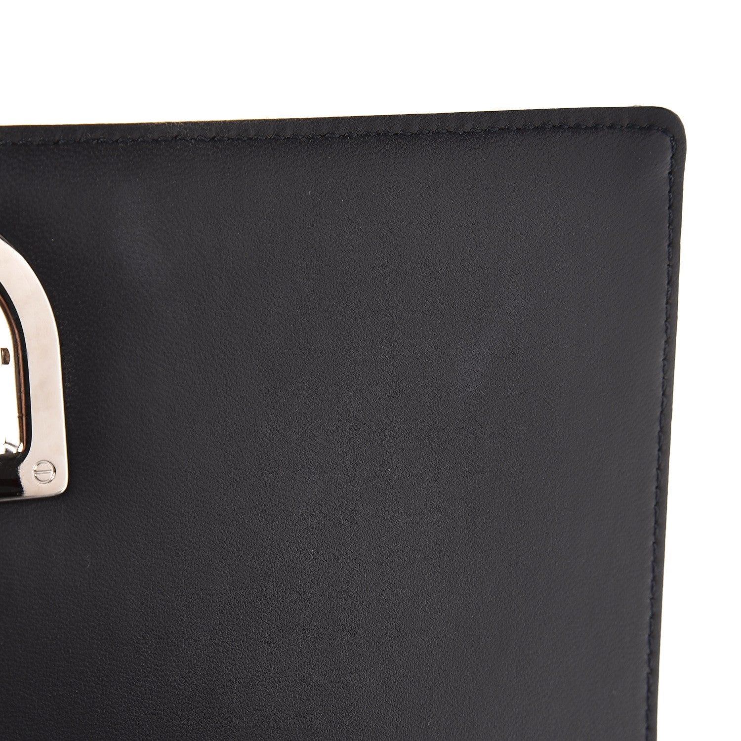 Christian Dior Metallic Patent Micro-Cannage Medium Diorama Flap Bag Silver 8 of 8