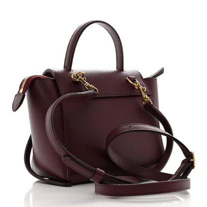 Celine Grained Calfskin Pico Belt Bag Acai 3 of 9