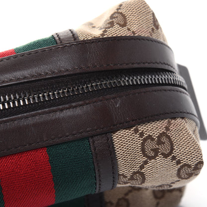 Gucci Monogram Web Small Cosmetic Case Dark Brown 16 of 17