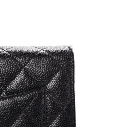 Chanel Caviar Quilted Wallet On Chain WOC Black 11 of 13