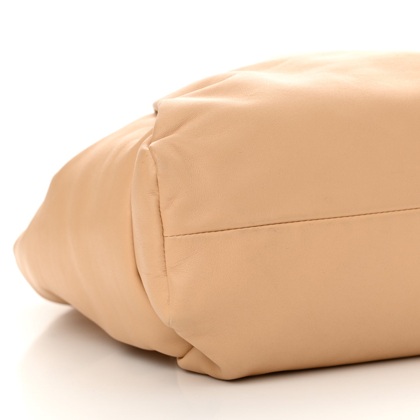 Smooth Butter Calfskin Small The Shoulder Pouch Almond
